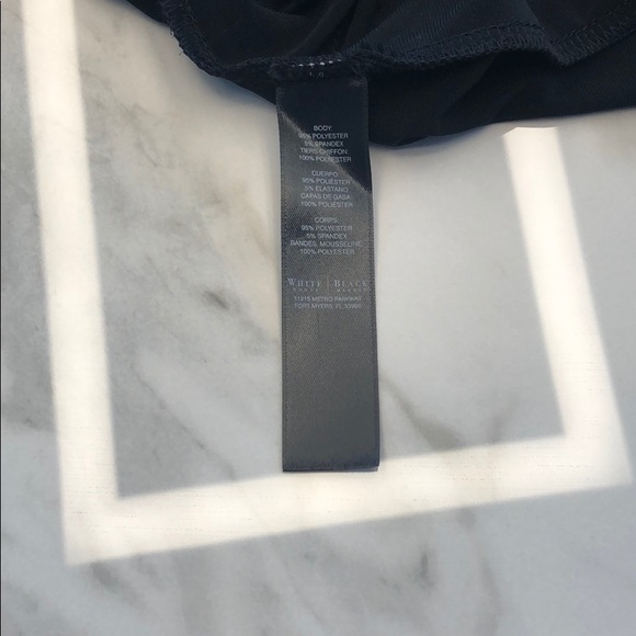 WHBM black top with Blue and gold embellishments - Picture 6 of 6